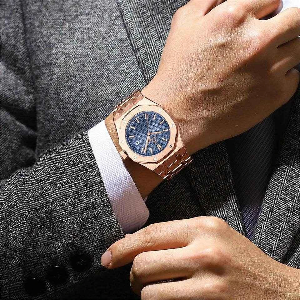 Qoraheyhub Waterproof Sport Quartz Watches for Men - Stylish & Durable
