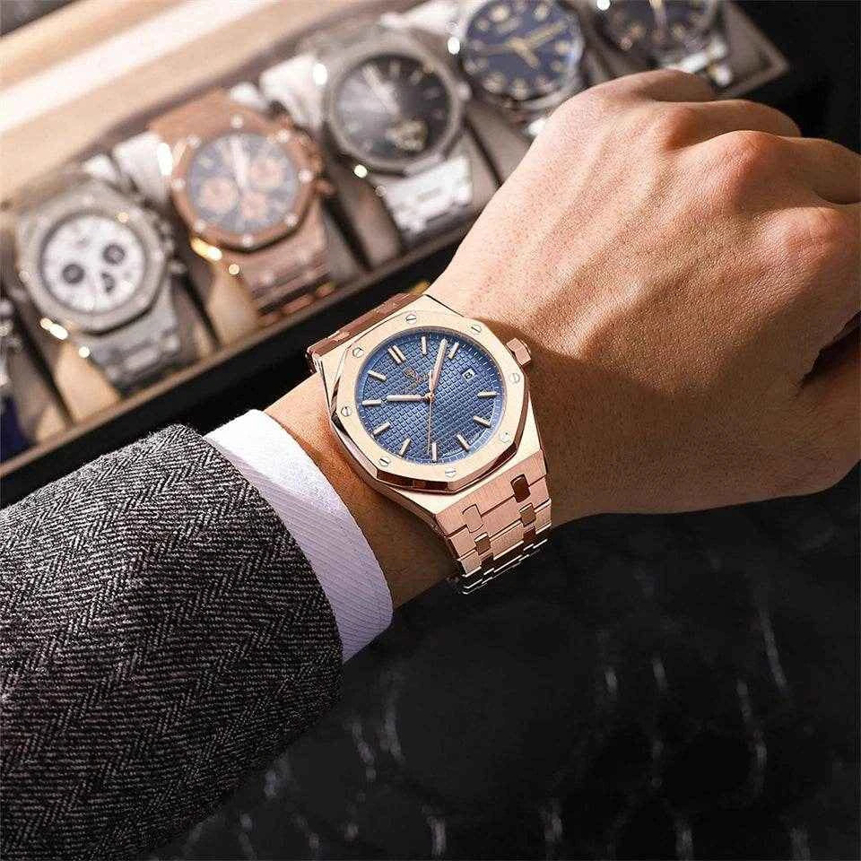 Qoraheyhub Waterproof Sport Quartz Watches for Men - Stylish & Durable