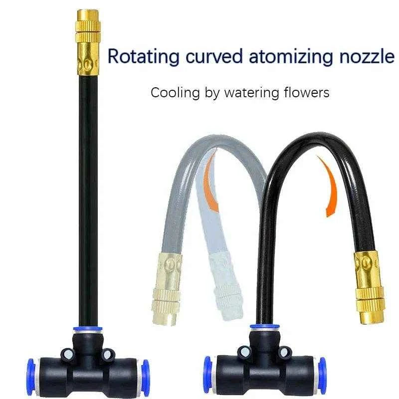 Qoraheyhub Automatic Irrigation Sprinkler Kit with Adjustable Nozzles
