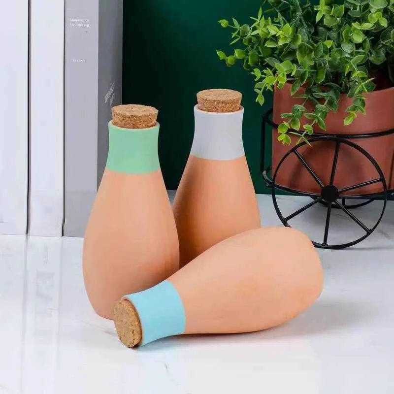 Jewelrieshub Terracotta Watering Spikes for Plants