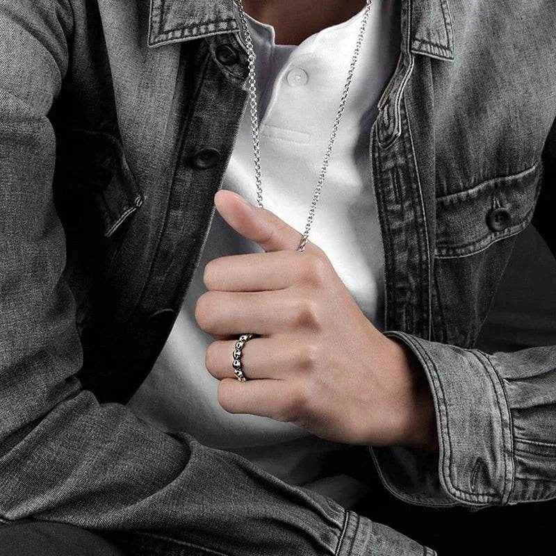 Jewelrieshub Unique Gothic Punk Rings Silver Skull Band