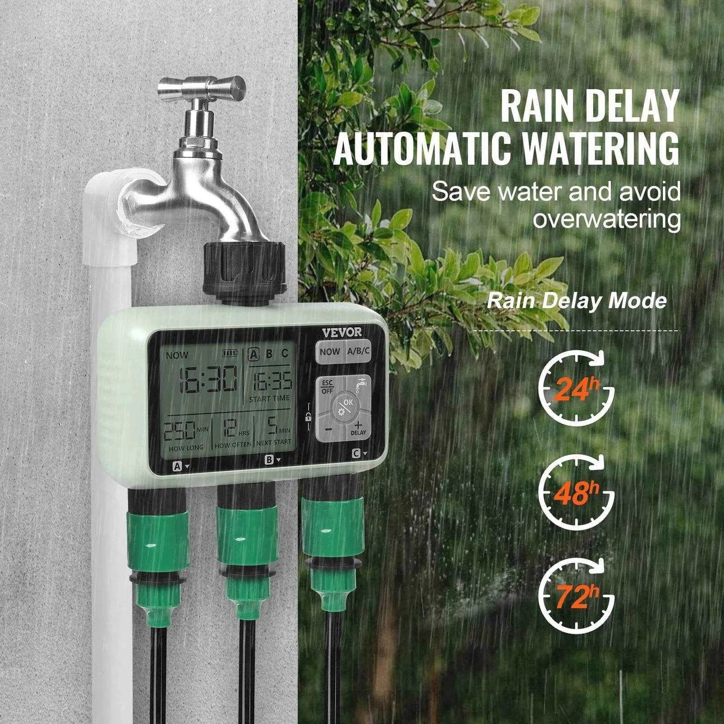 Vevor Garden Irrigation Timer for Multiple Zones