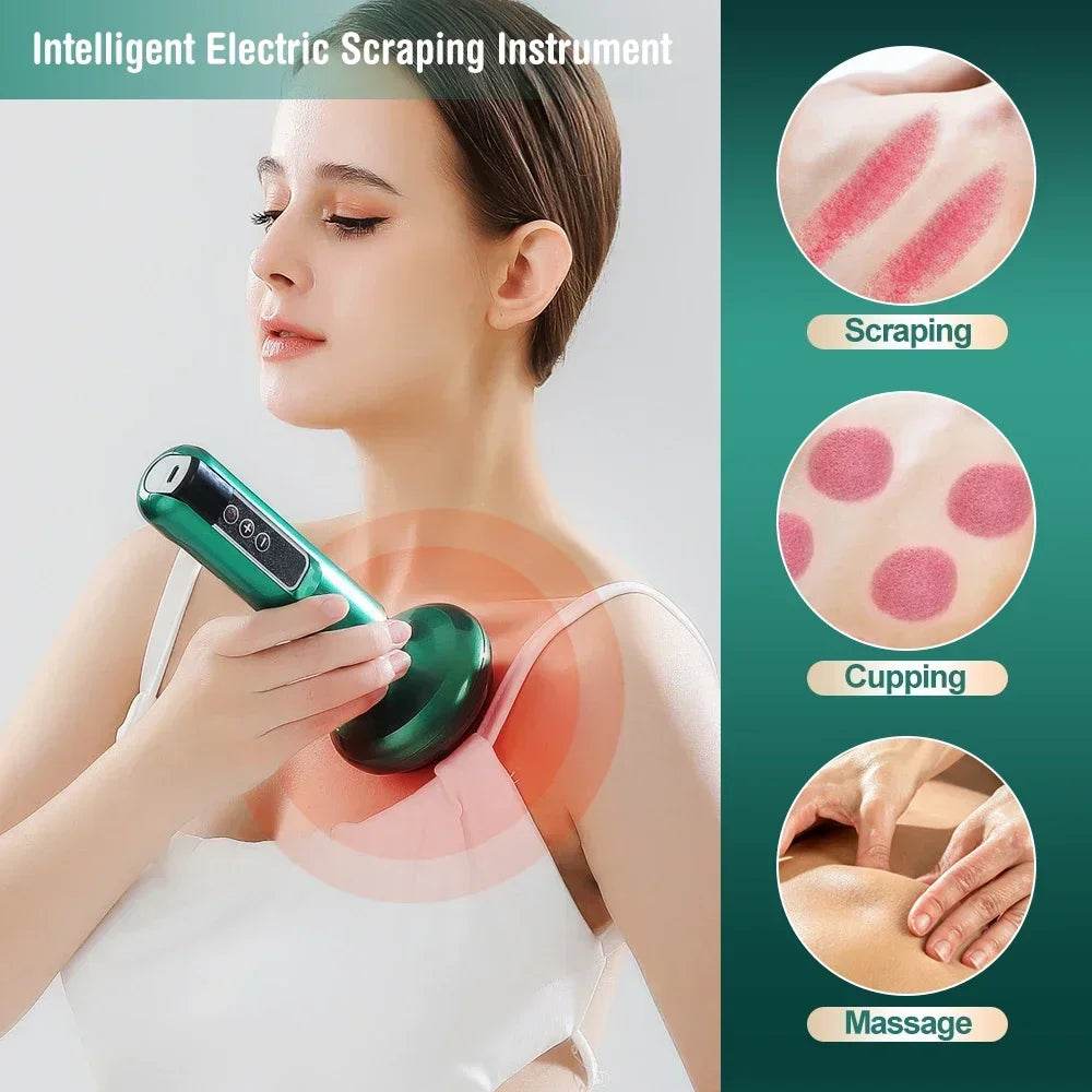 Gray wearable electric heating neck wrap for pain relief and comfort in affordable beauty and health products