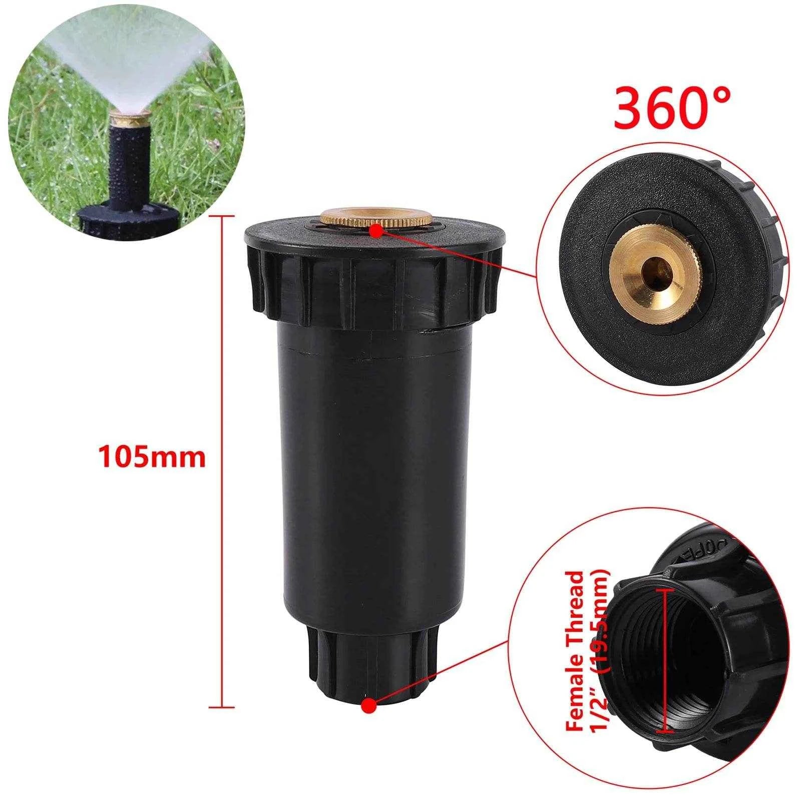 Qoraheyhub 360 Degree Stretch Scattering Sprinkler - Adjustable Lawn Watering