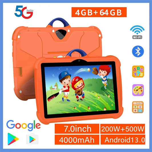 Jewelrieshub 5G WiFi Kids Tablet with Games 7-Inch Android