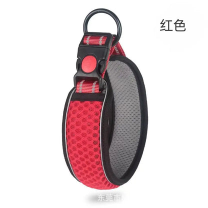 Reflective Dog Collar Leash, Safe and Adjustable, Nylon Pet Collar, Pet D-Type Collar, Suitable for Large, Medium and Small Pets