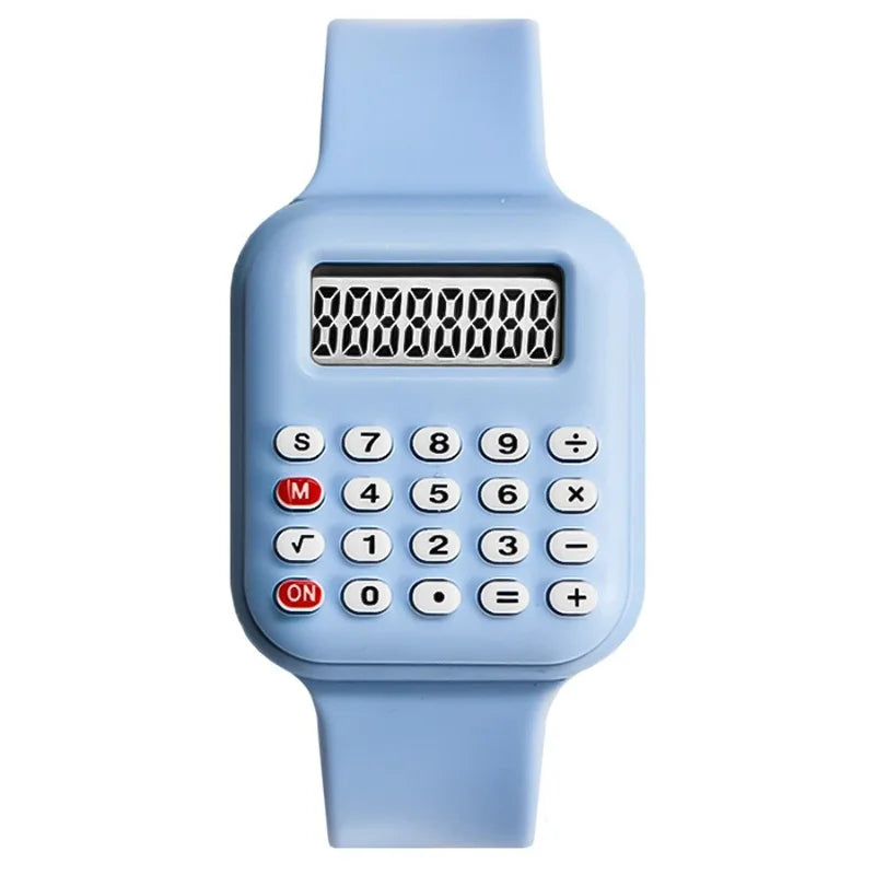 Creative Kids Watch Cartoon LED Digital Watch Calculator Function Sports Electronic Watch for Boys Girls Kids Student Gift Clock - Qoraheyhub