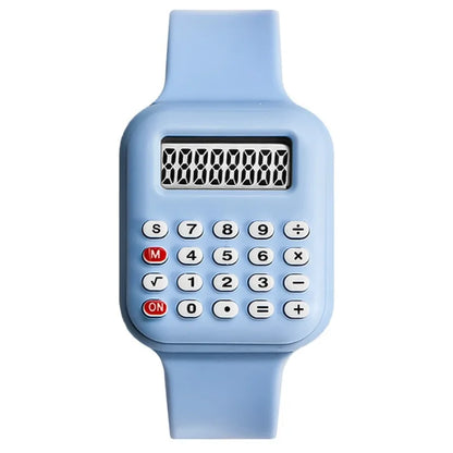 Creative Kids Watch Cartoon LED Digital Watch Calculator Function Sports Electronic Watch for Boys Girls Kids Student Gift Clock - Qoraheyhub