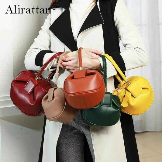 Alirattan Women for Bag New 2025 Design Handbag Fashion Leather Retro Dumpling Bag Clutch Bolsa Feminina Sac à main