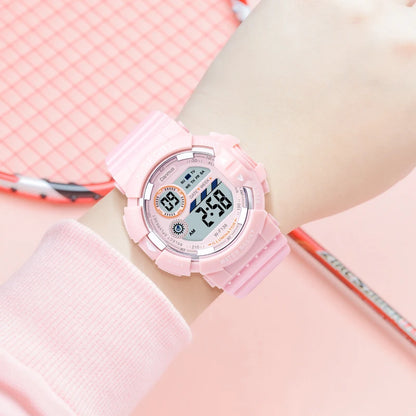 YIKAZE Kids Watches Fashion Luminous Waterproof Alarm Clock  Watches Boys and Girls Student Smart Electronic Watch Gift - Qoraheyhub