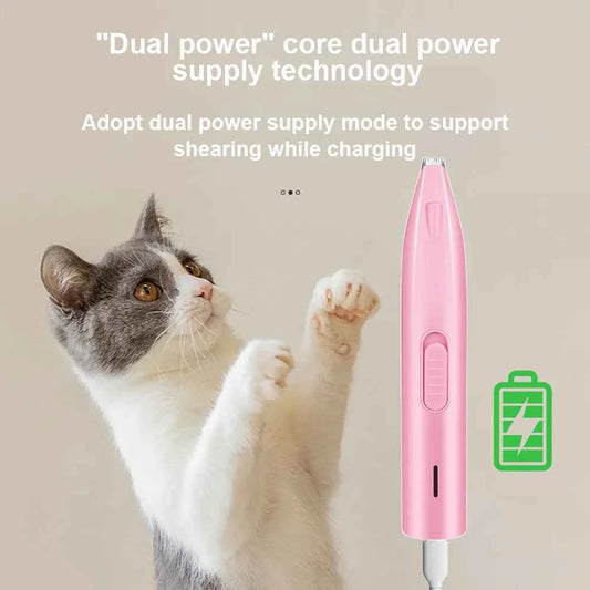 Dog Hair Trimmer Electric Dog Cutter Professional Pet Foot Hair Trimmer Professional Pet Nose/Ear/Paw Trimmer Accessories