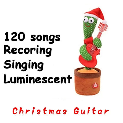 Smart Electronic Plush Toy for Baby Singing Dancing Talking and Sound Recording Cactus Toys for Kids Xmas Gifts for Children - Qoraheyhub