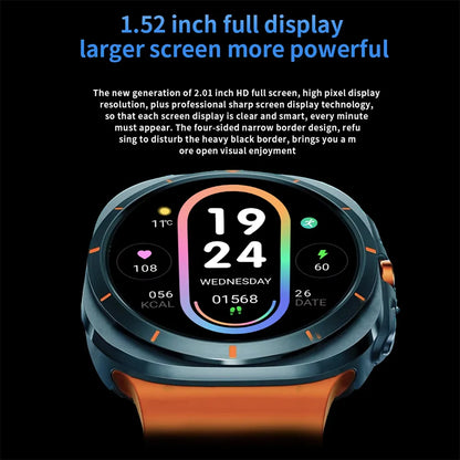 LAXASFIT Smart Watch GT7 Ultra 1.52-inch AMOLED Screen Bluetooth Talk Sports Fitness Smartwatch for Men Women Watch Holiday Gift - Qoraheyhub