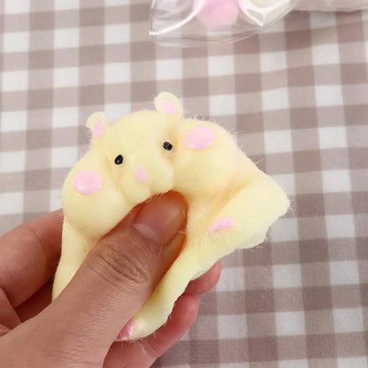 Cute Taba Squishy Hamster Squeeze Toy Cartoon Fidgets Toy Funny Plush Pinch Decompression Toy Stress Relief For Kids Adults Gift - Qoraheyhub