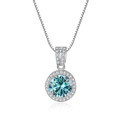 BIJOX STORY Moissanite Diamond Pendant Necklaces For Women 925 Sterling Silver Luxury Chain Trending Iced Bling Wedding Jewelry - Jewelrieshub - - jewelrieshub.com - Jewelrieshub - 