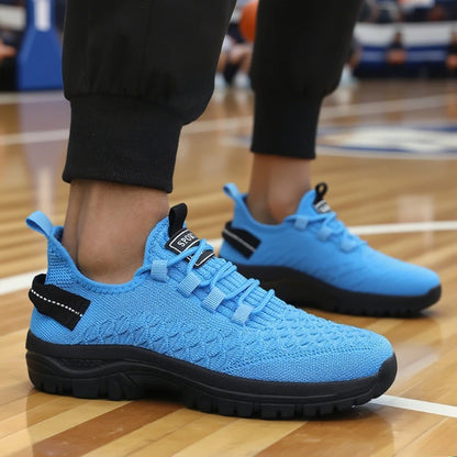 Men's Mesh Running Shoes Lightweight Athletic Casual Basketball Sneakers Male Non-Slip Sports Shoes Outdoor Travel Walking Shoes