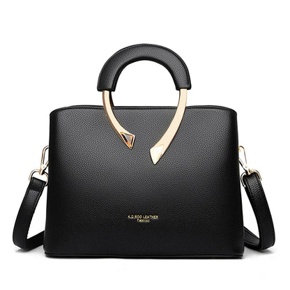 GENUINE VANDERWAH High Quality Pu Leather Casual Tote Luxury Handbags Women Bags Designer Shoulder Crossbody Bags for Women 2025