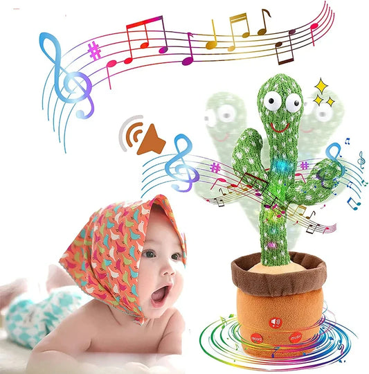1pc Dancing Cactus Toy,Repeat Talking ,Song Speaker Wriggle Dancing Sing Talk, Plushie Stuffed ,Interaction and Decoration - Qoraheyhub