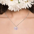 CAOSHI Graceful Heart Pendant Necklace for Women Delicate Butterfly Jewelry for Engagement Ceremony Romantic Accessories Gift Jewelrieshub XL1137 / 45cm XL1136 / 45cm XL1137 / 45cm-XL1136 / 45cm-