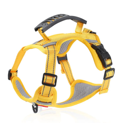 New Vest Walking Traction Rope Cat Harness with Reflective Strip Dog Collar Breathable Mesh Harness for Small Medium Pet Cat Dog
