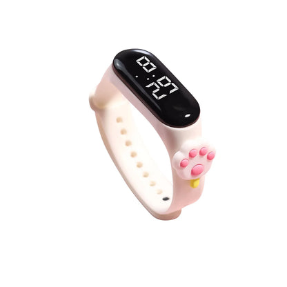 Multi-color Smart Watch For Children Boy Girl Fashion LED Digital Wrist Watches Silicone Strap Waterproof Sport Watch Relogio - Qoraheyhub