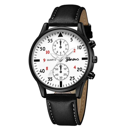 Reloj Hombre Watches for Men Business Mens Watch Luxury Leather Bracelet Quartz Wristwatch Casual Clock Gift Montres Hommes - Qoraheyhub