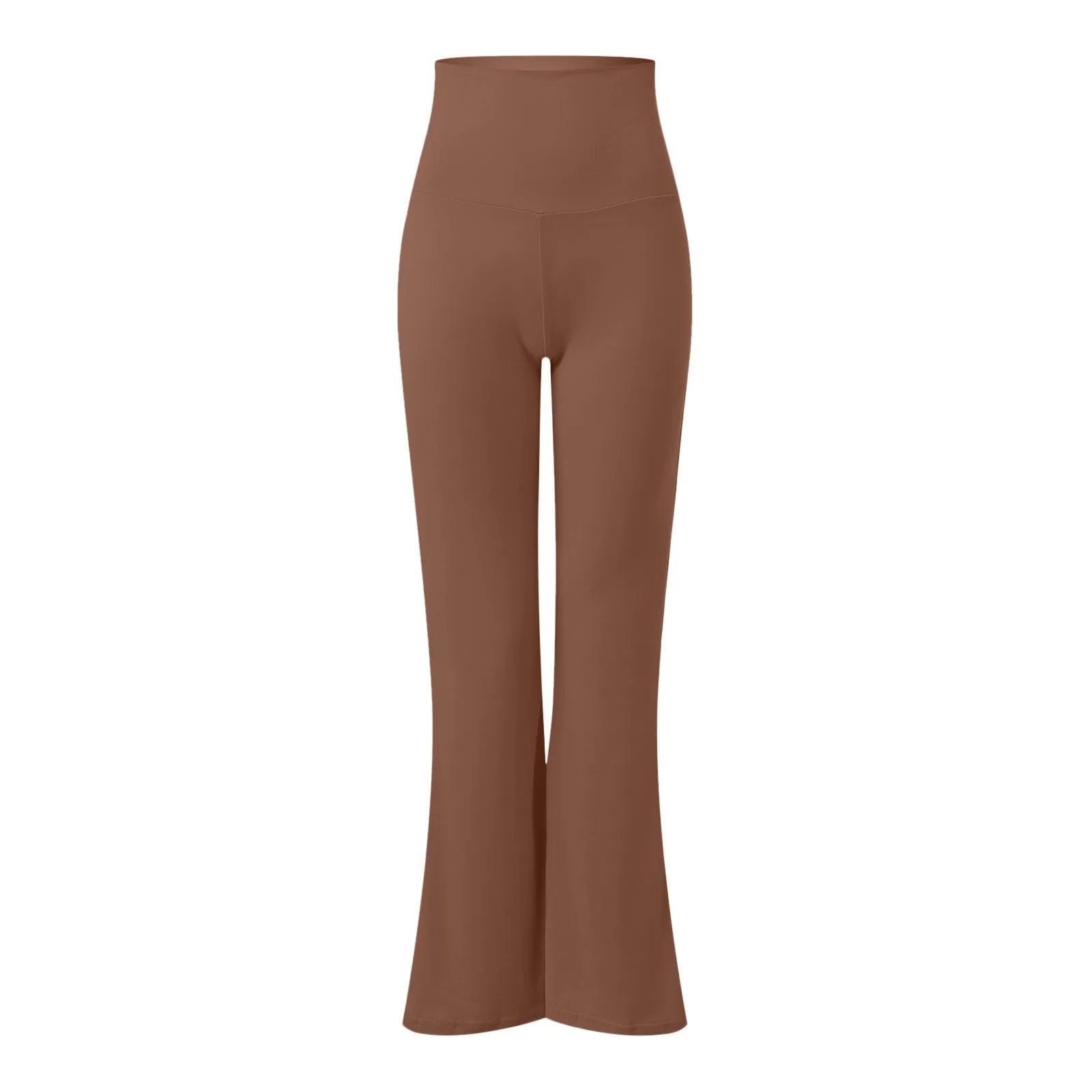 Flare Leggings For Women Low Rise Fold Over Flared Yoga Pants Slim Bootcut Leggings Ladies Comfy Workout Pants Pink Causal - Qoraheyhub