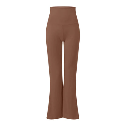 Flare Leggings For Women Low Rise Fold Over Flared Yoga Pants Slim Bootcut Leggings Ladies Comfy Workout Pants Pink Causal - Qoraheyhub