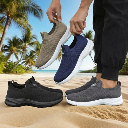 Lightweight Outdoor Male Walking Shoe Breathable Men Casual Shoe Men's Sneakers Slip on Flats Vulcanized Shoes 2025 Sneakers Men