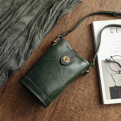 Quality Genuine Leather Crossbody Bag for Women Small Cow Skin Shoulder Fashion Phone Purse Female Promotion