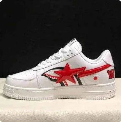A BATHING APE Vibe BapeGoose Sports Sneakers Unisex Low STA Shark Sports Sneakers Low Outdoor Walking Shoes