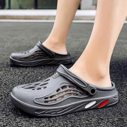 Men Sandals Lightweight Casual Shoes EVA Soft Sole Hole Shoes Plus 49 Clogs Outdoor Beach Falt Slippers Garden Shoes