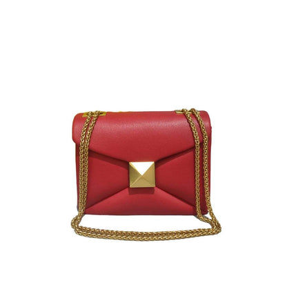 Cowhide Luxury Designer Leather Handbag Golden Big Rivet Chain Shoulder Small Purse Fashion Green Tote Bag Crossbody Women Jewelrieshub Red / 18.5x10.x14cm WHITE / 18.5x10.x14cm black / 18.5x10.x14cm Red / 18.5x10.x14cm-WHITE / 18.5x10.x14cm-black / 18.5x10.x14cm-green / 18.5x10.x14cm-