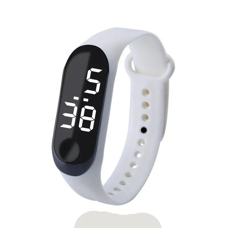 Fashion Sports Watch for Kids Children Waterproof Led Digital Watch Ultra-light Silicone Strap Teen Boys Girls WristWatch Unisex - Qoraheyhub