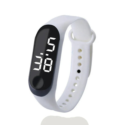 Fashion Sports Watch for Kids Children Waterproof Led Digital Watch Ultra-light Silicone Strap Teen Boys Girls WristWatch Unisex - Qoraheyhub