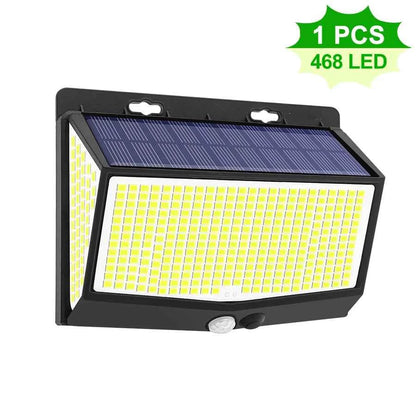 138/468/238 LED Solar Light Outdoor waterproof for garden Powered Sunlight street wall light security lighting 3 mode