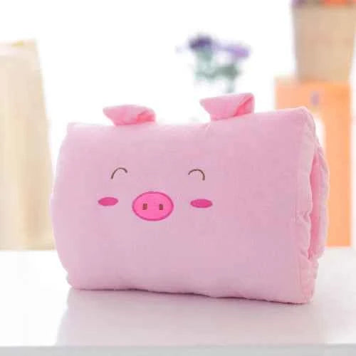 Cute Cartoon Animal Plush Hand Warmer Cushion Soft Pillow for Home Room Decoration, Camping Outdoor & Kids Toddlers Gift
