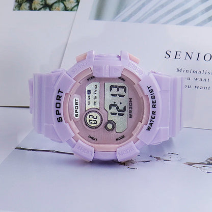 YIKAZE Kids Watches Fashion Luminous Waterproof Alarm Clock  Watches Boys and Girls Student Smart Electronic Watch Gift - Qoraheyhub