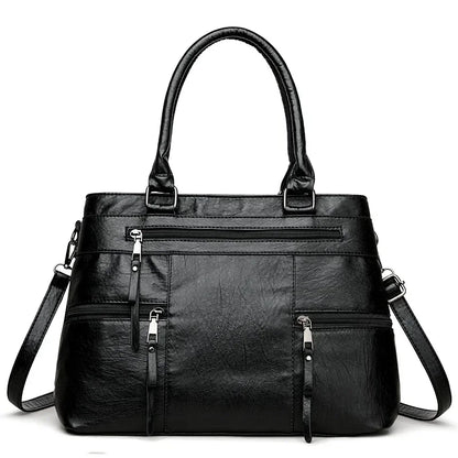 Elegant Handbag for Women High Quality Leather Top-Handle Bags Purse Ladies Shoulder Crossbody Bag Large Casual Tote 2025 Hot