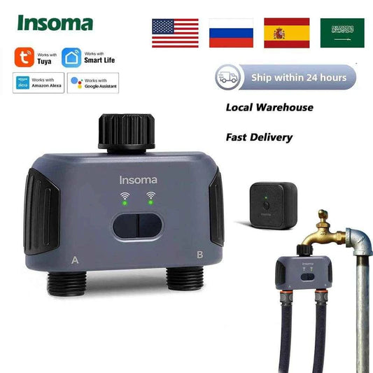 Insoma Wifi Water Timer for Garden with Smart Control