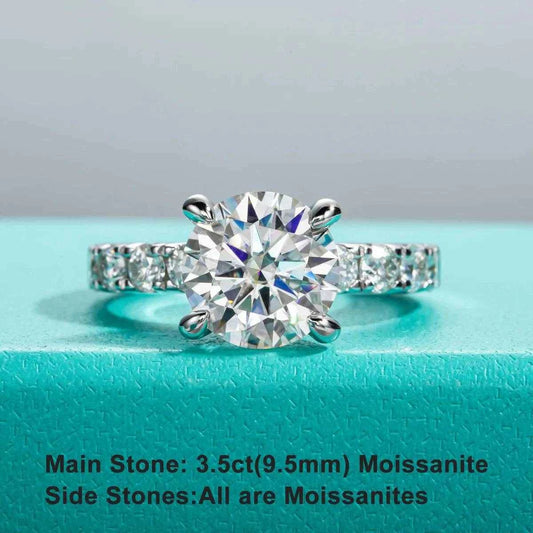 AnuJewel 4.3cttw Moissanite Engagement Rings