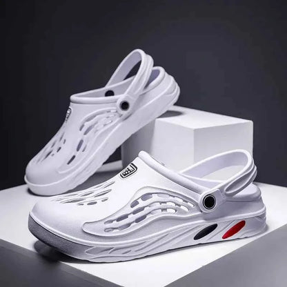 Men Sandals Lightweight Casual Shoes EVA Soft Sole Hole Shoes Plus 49 Clogs Outdoor Beach Falt Slippers Garden Shoes