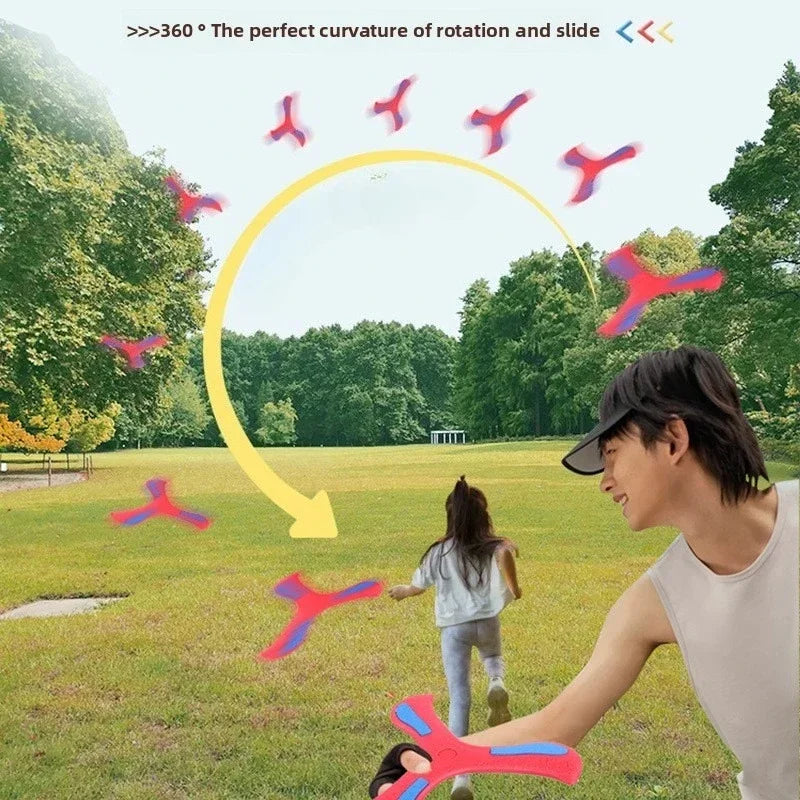 1-20PCS Kids Triangle Boomerang EVA Foam Flying Disc Outdoor Sports Toy Family Parent Child Interactive Game Birthday Gift - Qoraheyhub