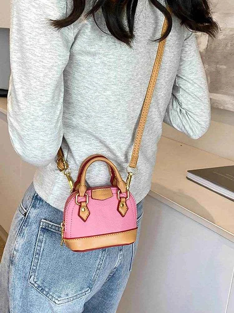 High-Grade Sense Mini Bags for Women 2024 New PU Leather Zipper Crossbody Bag Fashion Lipstick Earphone Coin Purse