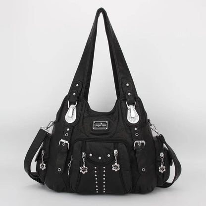 Angelkiss Women Fashion Handbags Large Shoulder Bags PU Leopard Handbag Satchel Big-capacity Shoulder Bag Phane Purse bolsa - Jewelrieshub - - jewelrieshub.com - Jewelrieshub - 