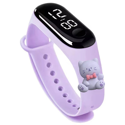 Waterproof Sports Watch for Kids Cartoon Dinosaur Unicorn Toys Children Led Digital Electronic Watch for Boys Girls Bracelet - Qoraheyhub