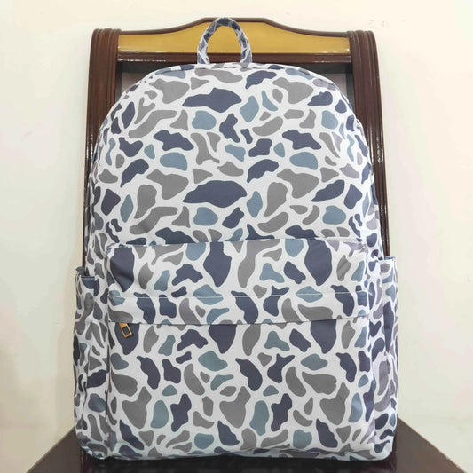 Wholesale RTS Factory Children Camo Grey Backpack Travel Daypack Toddler Outdoor Portable Teen Girl Boy Kids Boutique School Bag