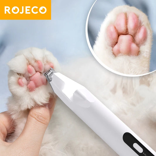 ROJECO Dog Hair Trimmer Professional Pet Foot Hair Trimmer Dog Grooming Clippers  for Dogs Haircut  Hair Cutting Electric Shaver - Qoraheyhub