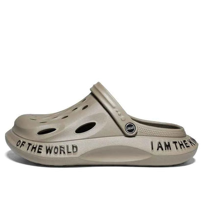 New Summer Fashion Black Men's Clogs Soft Comfortable Platform Sandals Men Plus Size 48 Beach Sandals Male sandalias de playa