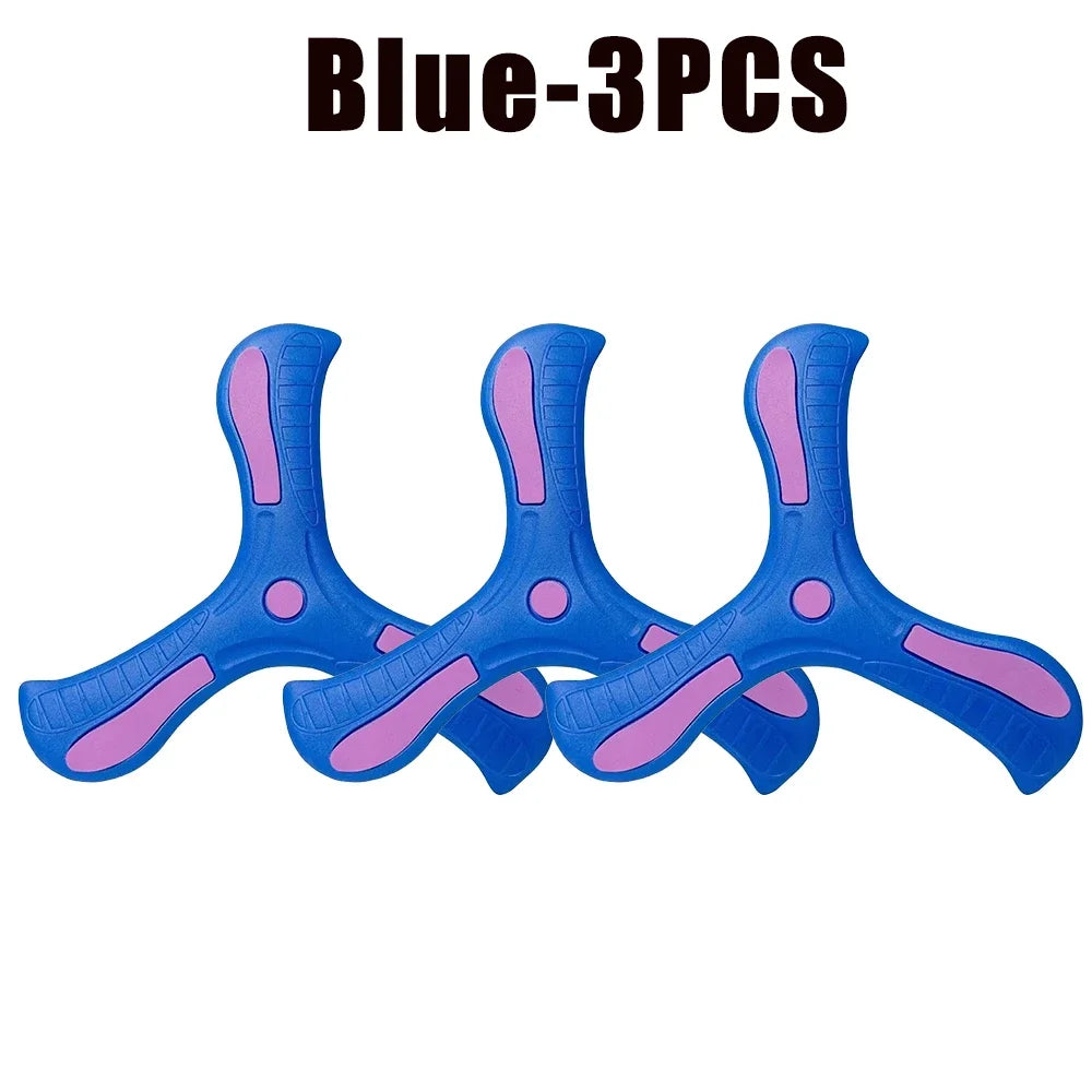 1-20PCS Kids Triangle Boomerang EVA Foam Flying Disc Outdoor Sports Toy Family Parent Child Interactive Game Birthday Gift - Qoraheyhub